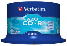 Диск CD-R Verbatim 700Mb 48x DataLife+ Cake Box (50шт)