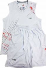 Комплект баскетбольной формы Cliff 3280 2XL 48-50 Белый