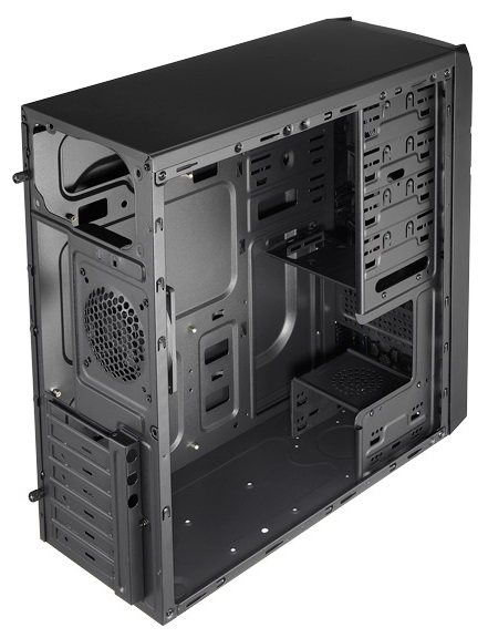 Корпус AeroCool V2X черный/красный w/o PSU ATX 1x92mm 2xUSB2.0 1xUSB3.0 audio