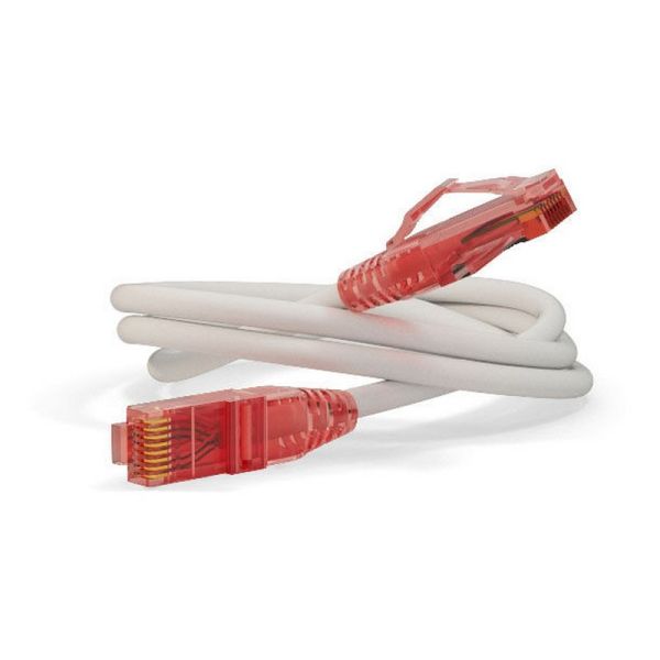 Патч-корд HyperLine PC-LPM-UTP-RJ45-RJ45-C5e-1M-LSZH-WH 1 м, белый