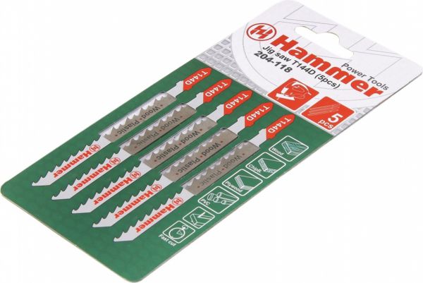 Пилка для электролобзика Hammer Flex 204-118 JG WD-PL T144D