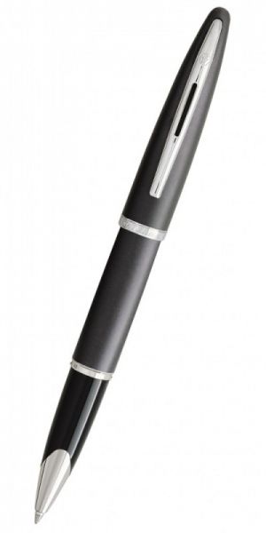 Ручка роллер WATERMAN Carene (S0700500) Grey Charcoal (F) чернила: черный посеребрение